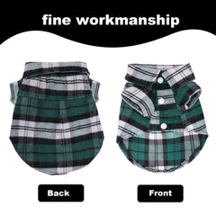 Choyaxo plaid dog shirt red for holiday vibes and easy-on/off design