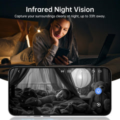 Chpuss Indoor Camera Robot night vision in low light scenarios