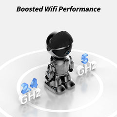 Chpuss Indoor Camera Robot wifi setup highlighting 5G/2.4GHz compatibility