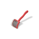 Chris Christensen Baby G Slicker Brush closeup pins for gentle deshedding and detangling.