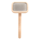 Chris Christensen Mark I Slicker Brush with beech wood body highlights gentle grooming for delicate coats