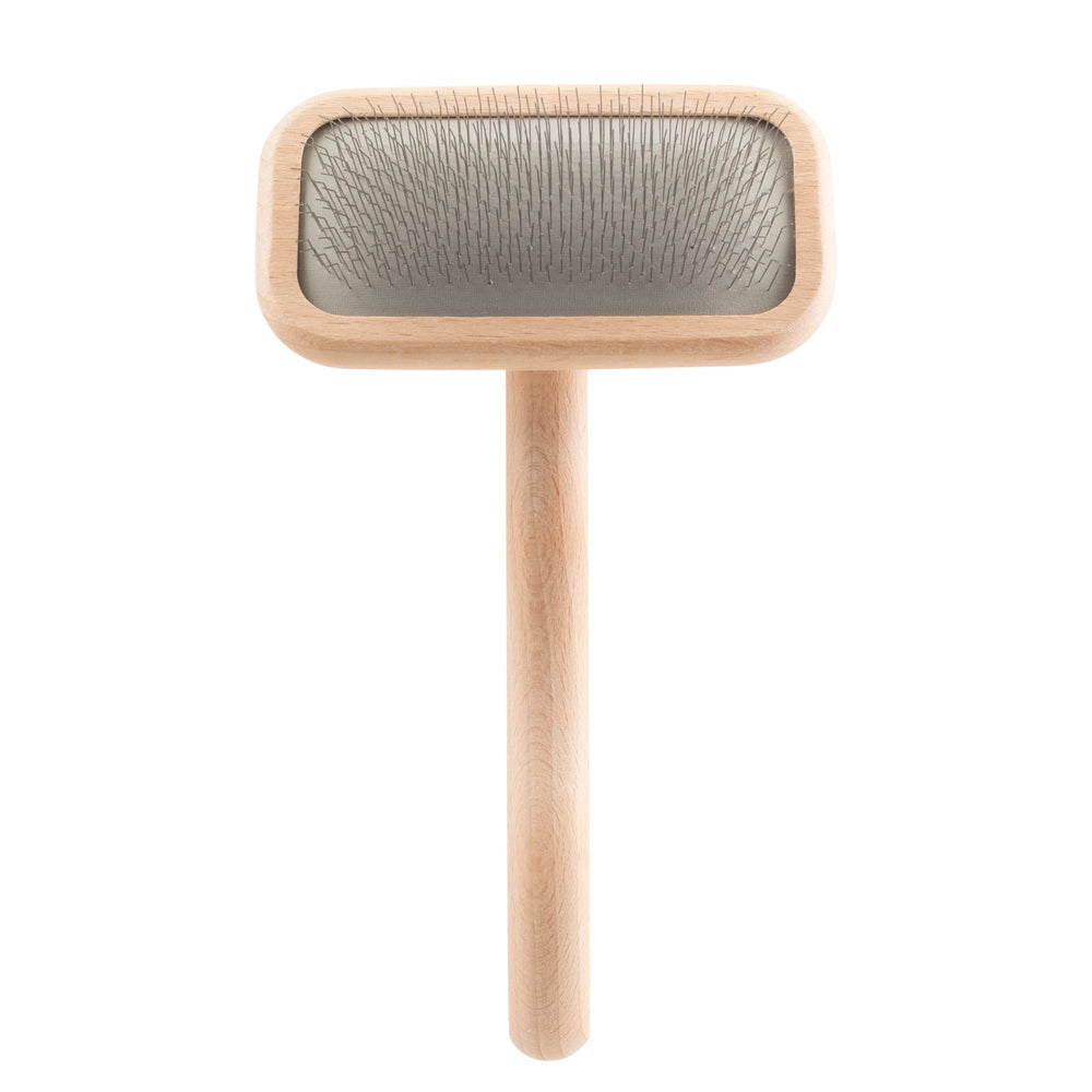 Chris Christensen Mark II Slicker Brush small beech wood body for delicate coats.
