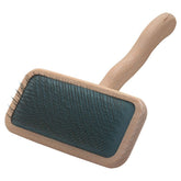 Chris Christensen Mark III Slicker Brush handle in beech wood for comfortable grooming