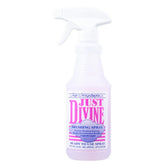 Chris Christensen Just Divine dog brushing spray bottle ready for quick grooming touch-ups.