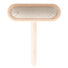 Chris Christensen dog brush 16mm pins closeup showing rounded tips for gentle grooming