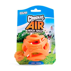 Chuckit Air Fetch Ball large-size for 60-100lb dogs during high-energy play.
