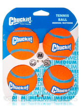 Chuckit! dog tennis ball toy four-pack ready for durable fetch sessions