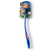 Chuckit! Duo 22M double-launcher close-up highlighting ergonomic grip for longer throws