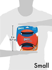 Chuckit Kick Fetch Ball glow-in-the-dark variant for night-time fetch sessions.
