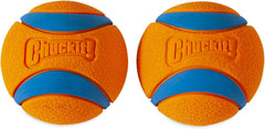 Chuckit Ultra Ball with small launcher enables easy, hands-free pickup