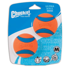 Chuckit! orange 2.5-inch ball bounce shot for energetic indoor/outdoor games.