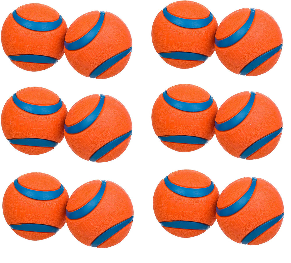 Chuckit! medium ball 2.5-inch orange closeup for durable, high-visibility fetch play.