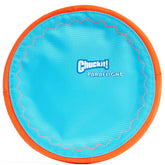 Chuckit Paraflight disc in mid-air during fetch for long-distance play