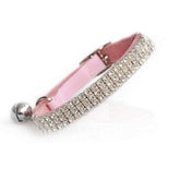 CHUKCHI soft velvet collar pink-diamante close-up sparkle for daily wear