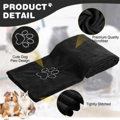 Chumia dog towels 16x32-inch size for full-body drying