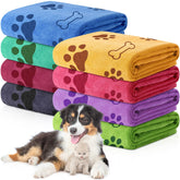 Chumia dog towels in a 40x24 size ready for post-bath drying and soft feel