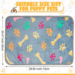 Chumia fleece pet blanket with paws pattern for playful comfort and decor