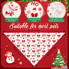 Chunful dog bandana bulk foldable corners show versatility for size adjustments