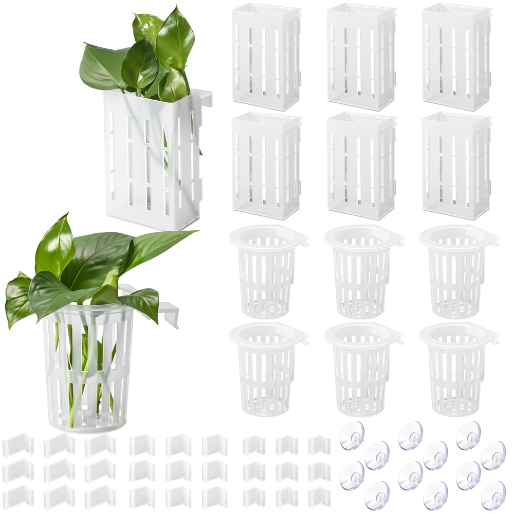 Chunful soporte para planta de acuario colgante muestra 12 unidades de diseño limpio