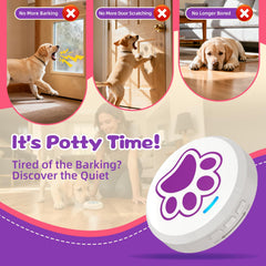 ChunHee Dog Door Bells touch zone for gentle signaling by puppies.