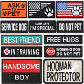 Chunyin dog patches 12-piece assortment for training gear with varied styles.