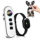 Chupolik ultra-small dog shock collar remote view highlighting 1300ft range for remote training