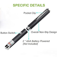 CHUQIANTONG laser pointer compact 155mm length for easy carry.