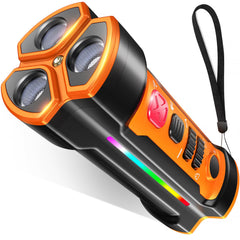 Chwwen dog bark deterrent 55ft range front view shows three-head design for controlled outdoor training