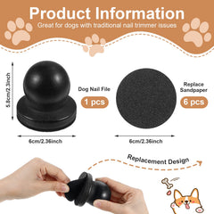 CIATBYYJ ergonomic dog nail file grip enables comfortable at-home grooming