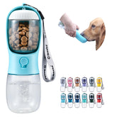 Cibaabo: botella de agua para perro con contenedor de alimentos, perfecto para paseos.