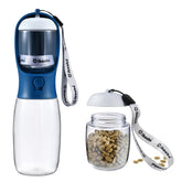 Cibaabo dog water bottle with food container for on-the-go meals and hydration