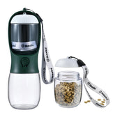 Cibaabo dog water bottle pour aids easy one-handed hydration on hikes.