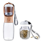 Cibaabo dog water bottle with food container showing combined water and meal for pets
