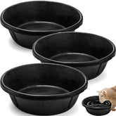Cididu 3-pack rubber feed pans for efficient farm feeding