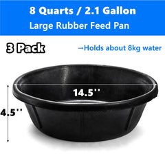 Cididu 8-quart horse feed bucket ideal for large portions