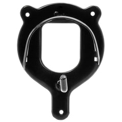 Cididu horse tack-storage metal bridle holder close-up shows durable matte-black finish.