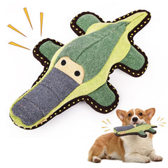 CIDIXCIDIX tough-durable crocodile toy front view for long chew sessions