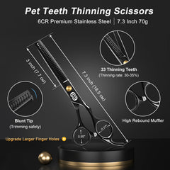 CIICII hair thinning scissors to reduce bulk without harsh lines