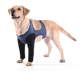 Cilkus dog sleeve front leg wound closeup shows breathable protection for recovery