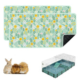 Cimiycob guinea pig bedding 24x49 front view shows cosy fleece and secure fit
