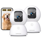 CINMOORE face-recognition indoor camera identifies family members locally for private monitoring.