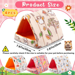 Cinnvoice guinea pig hideout bright patterns add color and security to a pet's space