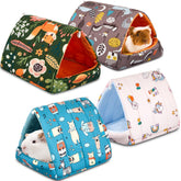 Cinnvoice guinea pig hideout forest pattern set shows multi-pack comfort for small pets.