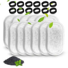 Cirfifth cat water fountain filters 3-layer filtration reduces hair and impurities for cleaner drinking water
