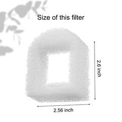 Cirfifth foam filter fits multiple fountains for easy maintenance and water freshness.