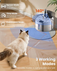 Cityflee three water flow modes demonstrates sensor, timer, and continuous options