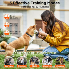 CIUZL dog shock collar receiver with durable contact points for comfortable correction.