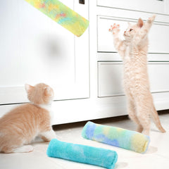 Civaner kitten kicker stick blue front view shows interactive chew sessions