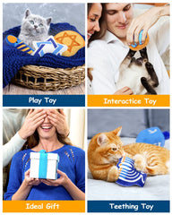 CiyvoLyeen Hanukkah dreidel catnip toy close-up ideal for batting