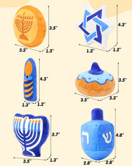CiyvoLyeen Hanukkah star of david catnip toy close-up for chasing